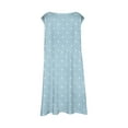 thumbnail image 5 of Girls' Dresses Sizes 7-8 Fashion Cute Spring And Summer Printed Round Neck Sleeveless Casual A Line Light Blue Beach Dress, 5 of 5