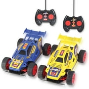 Kidzlane Kids Remote Control Cars - 2 Race Cars with All-Direction Drive, 35 ft Range - Remote Control Car Set for Kids - Remote Control Car, Remote Car, Remote Race Car, Remote Control Car Set