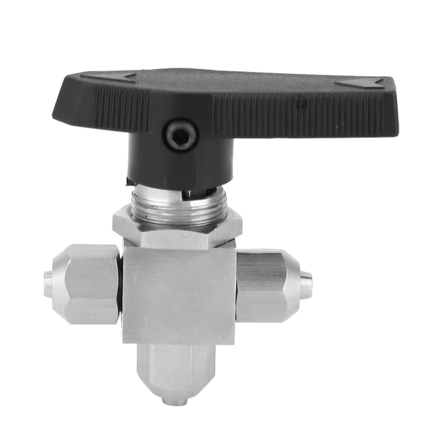 Válvula de bola ANGGREK de 3 vías de acero inoxidable 304 tipo T para manguera de aire y agua