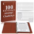 thumbnail image 1 of 100 Envelope Challenge loose-leaf book 100 days money saving book challenge cash envelope saving book, 1 of 6