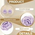 thumbnail image 3 of DESIGNICE 2Pcs Summer Earrings,3D Flower Shape Earrings for Women Trendy,Skin-Friendly Fabric Material Womens Earrings,Studs Earrings for Women as Gifts for Besties and Girlfriends,Style5, 3 of 7