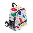 thumbnail image 2 of FORMRS Kids School Backpack with Front Zippered Pocket 12" Student Travel Daypack, Colorful Round, 2 of 6