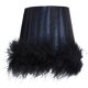 thumbnail image 1 of 1 unid Pantalla de plumas Pantalla interior de la lámpara de la lámpara de la noche Accesorio de la decoración de la cama, 1 of 5