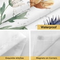 thumbnail image 4 of Wildflower No Hooks Shower Curtain with Snap-in Liner Daisy Floral Leaves Farmhouse Pastoral Shower Curtains for Bathroom, Waterproof, Easy Install, Washable 60"x72", 4 of 9