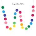 thumbnail image 4 of Bola de fieltro Banner Colgantes Pom Pom Bola Adornos de cadena Decoración de habitación de niños, 4 of 5