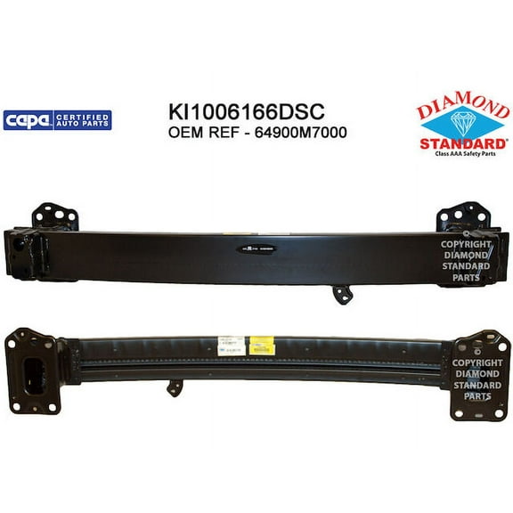 Front Bumper Cover Reinforcement - Compatible with 2019 - 2021 Kia Forte 2020