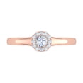 thumbnail image 3 of 1/4 Carat Diamond Engagement Ring Band in 10K Rose Gold (Ring Size 9), 3 of 4