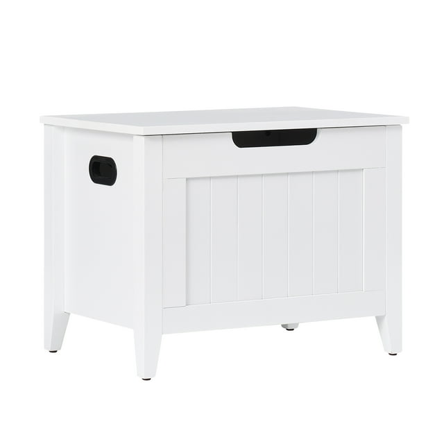 AKDSteel Wooden Storage Chest, Lift-Top Shoe Bench With Padded Cushion And Safety Hinges For Entryway
