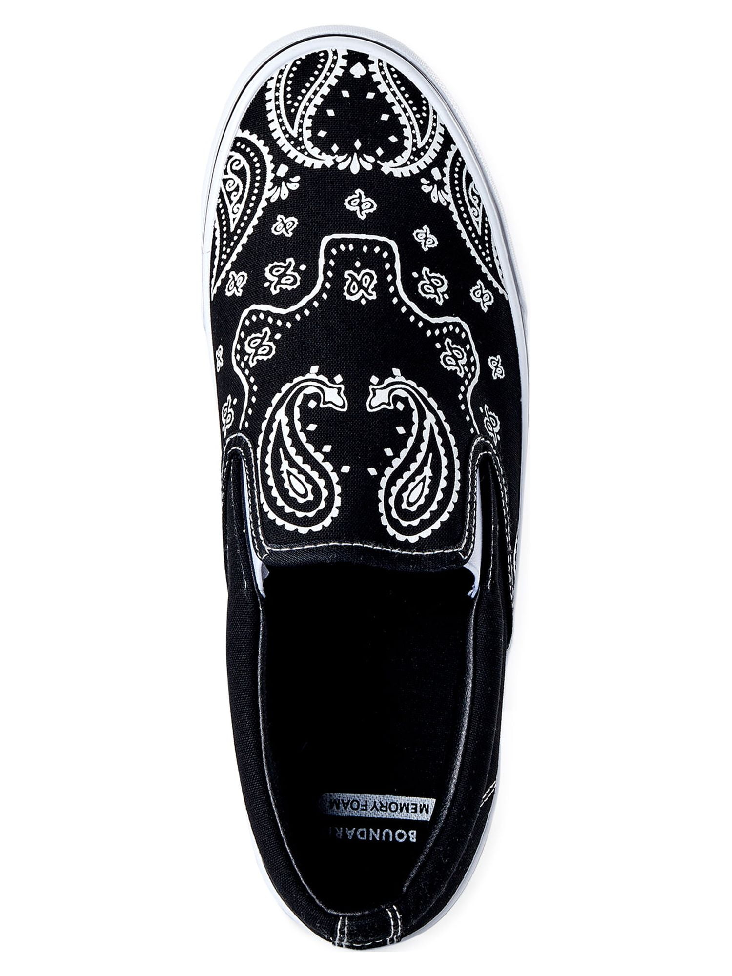 No Boundaries Men's Clinton Canvas Skate Slip On Sneakers