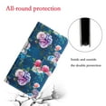 thumbnail image 3 of Case for Samsung Galaxy S22 5G, PU Leather Stand Wallet Case with Wrist Strap and Cards Slots Pocket Shockproof Protective Cover for Samsung Galaxy S22 5G 6.1 inch,Colorful Flowers, 3 of 7