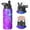 Black-2, variant on Thunder Insulated Stainless Steel Water Bottle with Straw & Cleaning Brush – 18 Oz | Leakproof, BPA-Free, 304 Stainless Steel, Wide Mouth, Travel Mug for Car, Gym, Office