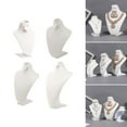 thumbnail image 2 of Sophisticated Sturdy Lint Jewelry Display Bust Small Necklace Display Stand with Adjustable Hook for Merchandising, 2 of 9