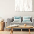 thumbnail image 4 of Stupell Industries Turquoise White Abstract Forms Printed Throw Pillow Design by Jake Messina (Set of 2), 4 of 6