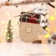 thumbnail image 5 of Adornos navideños de lino hechos a mano | Colgantes festivos con formas festivas | Decoración de tela a cuadros rojos con botones | Conjunto de diseños variados para decoración navideña, 5 of 6