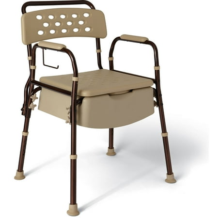 Medline Elements Bedside Commode With Microban