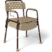 Medline Elements Bedside Commode, Microban Antimicrobial Protection