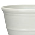thumbnail image 4 of Mainstays Ferenza Round Recycled Resin Planter, White, 14 in x 14 in x 10 in, 4 of 6
