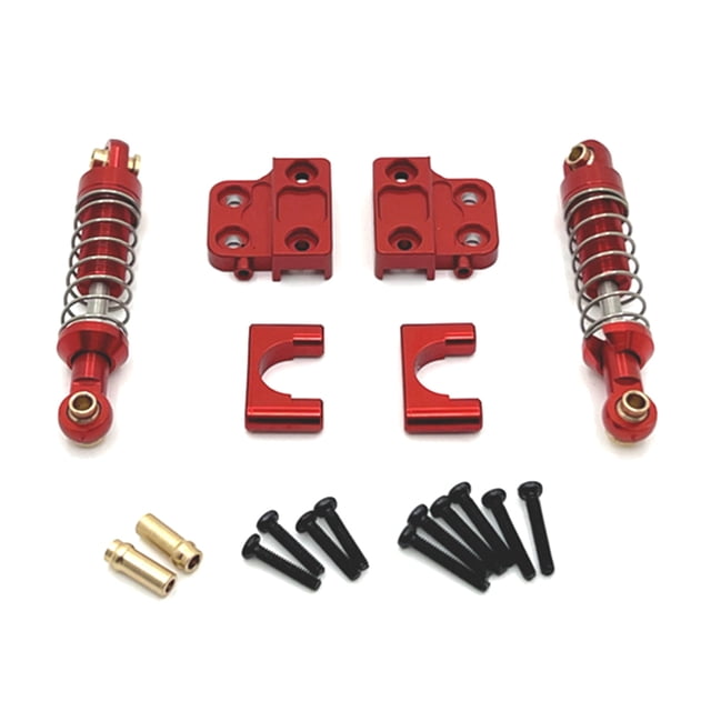 Fijación de Resorte de Eje Trasero de Aluminio DIY RC Car Truck RC Car Accesorios para MN 1/12 MN82 LC79 MN78 Rojo