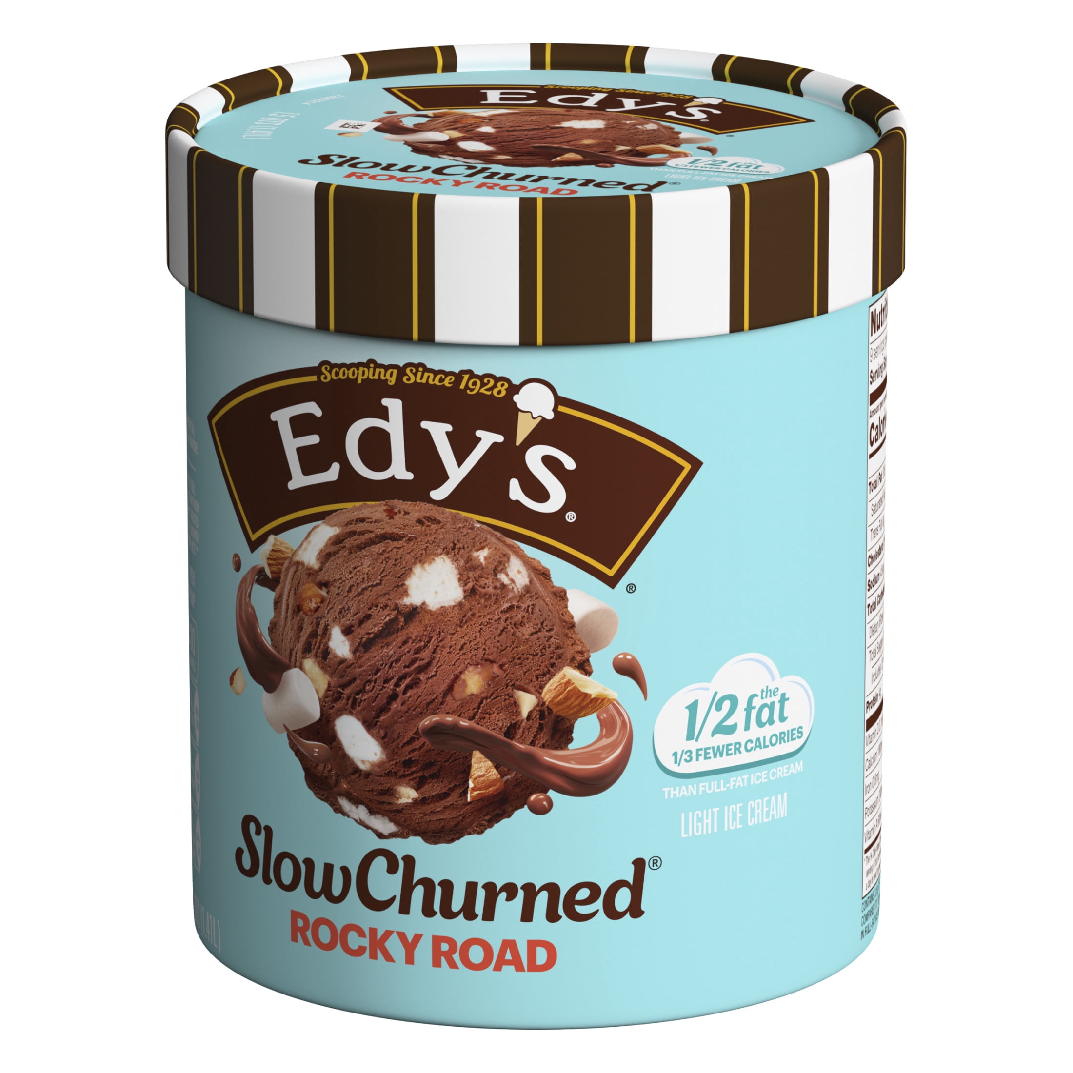 Edy's/Dreyer's Slow Churned Rocky Road Light Ice Cream, 1.5 Qt