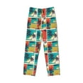thumbnail image 4 of Goofa Colorful Hawaii Palms Printed Soft Pajama Pants for Men, Wide Leg Comfy Casual Lounge Yoga Pants-X-Large, 4 of 9