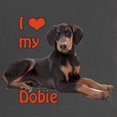 thumbnail image 2 of CafePress - I Heart My Doberman Maternity Dark T Shirt - Maternity Dark T-Shirt, 2 of 3