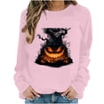 thumbnail image 2 of Halloween Printed Sweatshirts for Women Plus Size Round Neck Long Sleeve Basic, 2 of 6