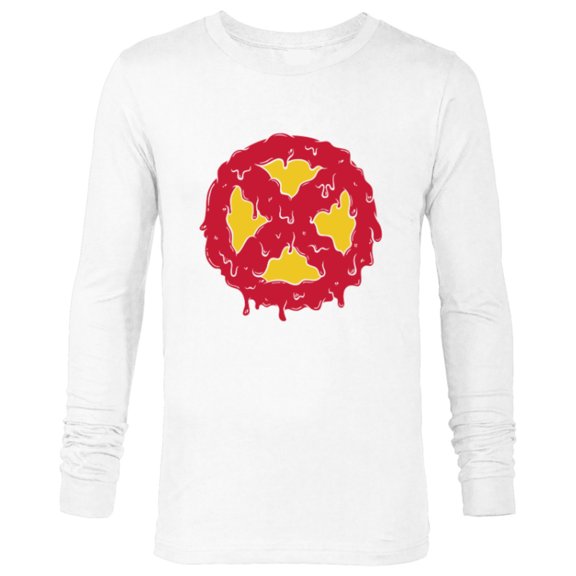 Marvel Melting X-Men Logo Paint Drip - Long Sleeve T-Shirt for Men - Customized-White