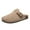 Khaki, variant on BERANMEY Women's Clogs & Mules Shoes Stylish Comfort Potato Clogs Shoes with Arch Support Cork Footbed Couple's Clogs for Women and Men