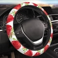 thumbnail image 4 of XMXT Watercolor Strawberry Pattern Steering Wheel Cover, Elastic Non-Slip Universal Fit Car Decor Accessories Protector for Auto SUV Trucks, 4 of 8