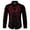Red Cowboy Shirt Mens, variant on Mens Cowboy Shirts Western Embroidered Button Down Shirts Spring Fall Long Sleeve Regular Fit Tops Red M