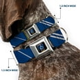 thumbnail image 2 of Warner Bros. Pet Collar, Dog Collar Metal Seatbelt Buckle, Ravenclaw Crest Stripe Blue Gray, 13 to 17 Inches 1.5 Inch Wide, 2 of 8