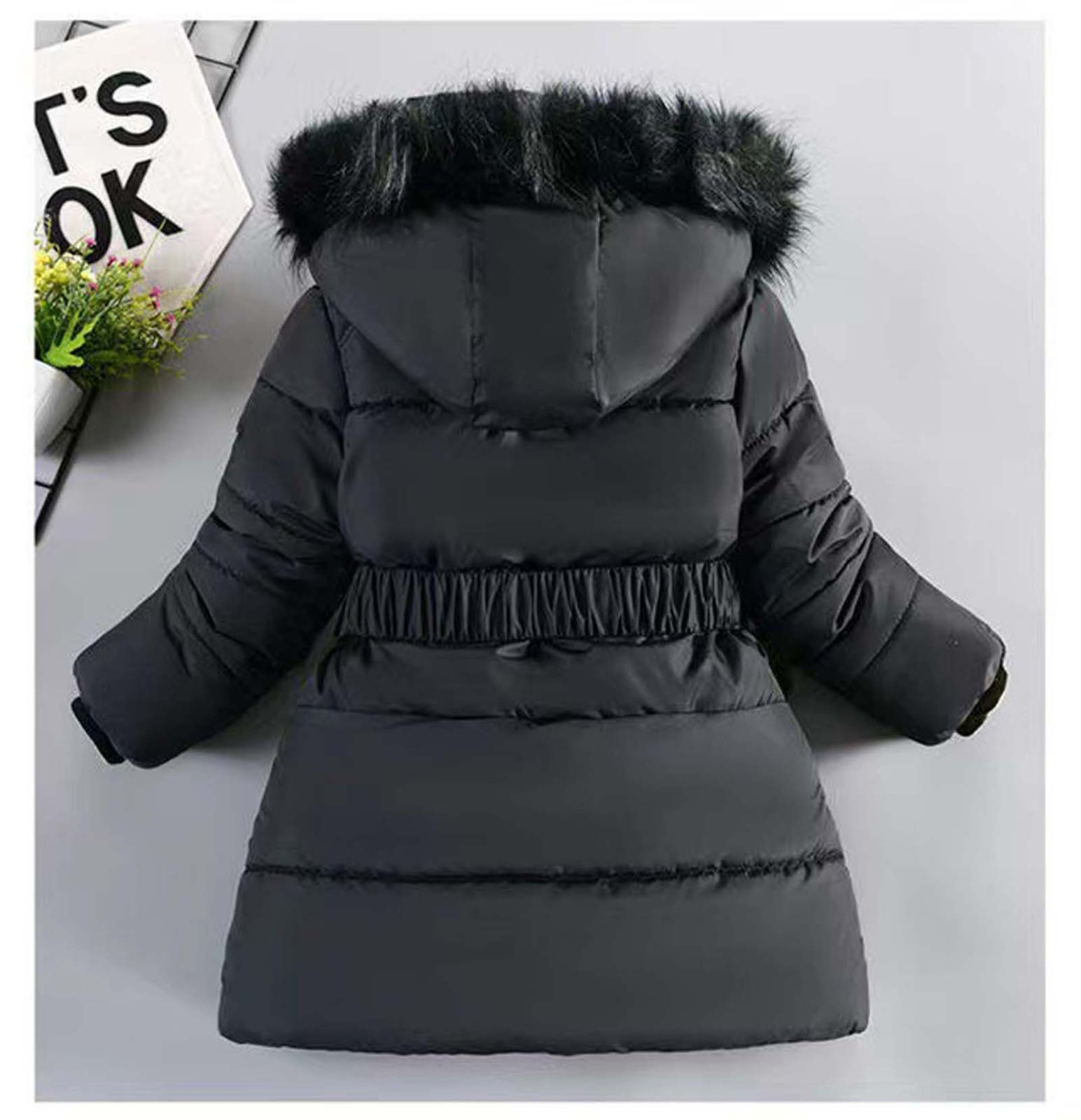 Veste D'hiver Rembourrée Pour Fille - Parka Avec Capuche Et Poches Zippées - Chaud Et Coupe-vent - Idéal Pour Le Ski Et L'école