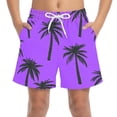 thumbnail image 2 of Piuwrlz Boy Swim Shorts for Boys Swimming Trunks Single Piece Short Trousers Purple Size 10-11Years, 2 of 8