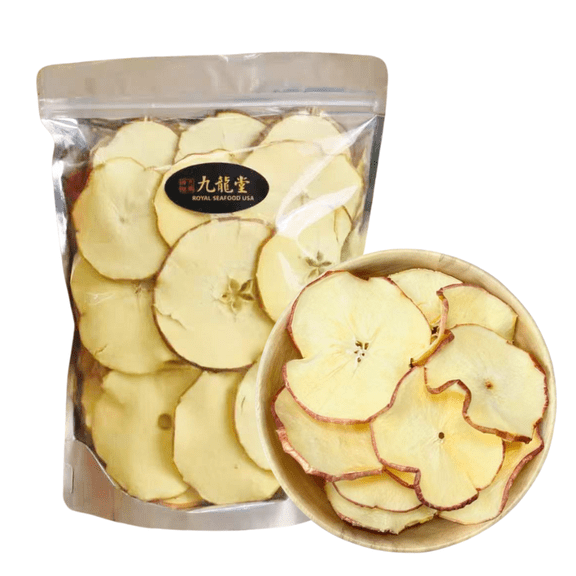Royal Seafood USA Dried apple slices, Natural dried apple,8oz  no sugar added, fruit slices for tea soup baking cake