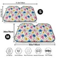 thumbnail image 3 of Haiem Rose Flowers Car Windshield Sun Shade - Blocks UV Rays Sun Visor Protector, Sunshade to Keep Your Vehicle Cool, Universal Fit SUV Van Sedan-Small, 3 of 7