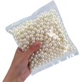 thumbnail image 2 of 580pcs 10mm Ivory Polished ABS Undrilled Art Faux Pearls for Vase Fillers, No Hole Makeup Beads to Hold Brush Lipstick, Imitation Round Pearl Beads fo, 2 of 4