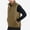Khaki, variant on Men's Lightweight Puffer Vest Warm Quilted Stand Neck Sleeveless Full Zip Outerwear Vest Casual Windproof Jackets with Pockets