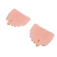 thumbnail image 4 of Funda de silicona para pies, cinco dedos, conjunto completo, ortesis para hallux valgus, almohadilla de antebrazo en forma de panal, antideslizante, transpirable, separador de dedos superpuestos, 4 of 5