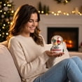 thumbnail image 3 of Fmbmuo Christmas Snow With Light Resin Glass Snowball Ornament Light Up Holiday Desktop Decor Xmas Gift For Kids Home Tabletop Decoration, 3 of 7