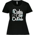 thumbnail image 3 of Inktastic Baby It's Cold Outside Women's Plus Size T-Shirt, 3 of 5
