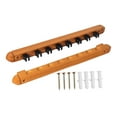 thumbnail image 3 of koolsoo Billiard Pool Cue Rack Wood Wall Mount for Billiards Clubs Game Room Players Yellow, 3 of 9