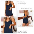 thumbnail image 1 of Conjunto De Ropa De Dormir De EncajeCuello En VPijama Para MujerPantalones CortosTranspirableLavable A MáquinaCintura Elástica Para Hotel Para El Hogar Anggrek Otros, 1 of 5
