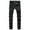 Black c, variant on Men's Casual Relax Fit Jeans, Comfort Straight Leg Ripped Flex Waist Denim Pants for Men White Size S