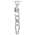 thumbnail image 1 of Kit de Suspension Suspendue en Acier Inoxydable pour Intérieur/extérieur - Capacité de 771lb, Rotation à 360°, Crochet à Ressort, Ancrage de Montage, Mousqueton et Vis de Tapotement pour Balançoires, Hamacs, Chaises, Sacs de Frappe, 1 of 7