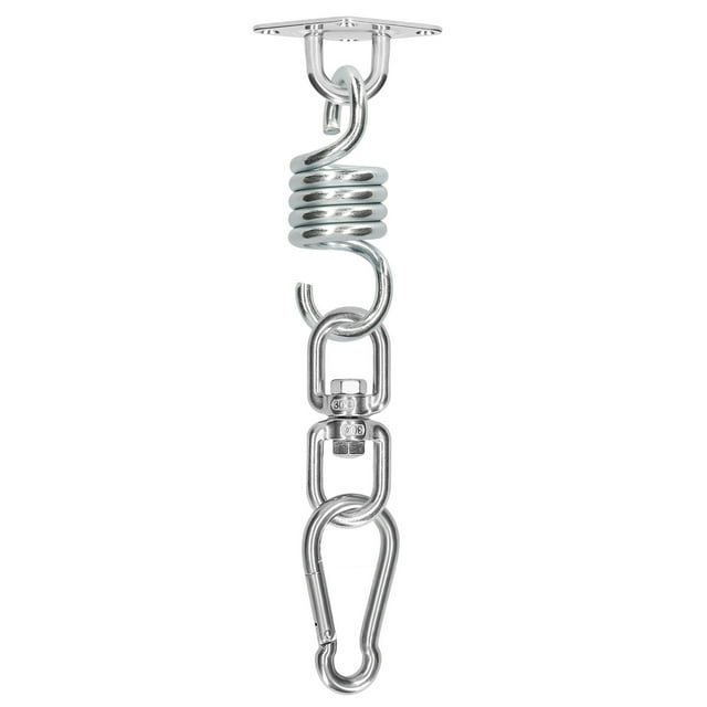 Kit de Suspension Suspendue en Acier Inoxydable pour Intérieur/extérieur - Capacité de 771lb, Rotation à 360°, Crochet à Ressort, Ancrage de Montage, Mousqueton et Vis de Tapotement pour Balançoires, Hamacs, Chaises, Sacs de Frappe