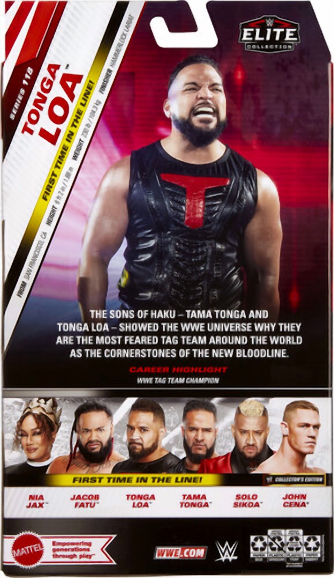 WWE Elite Tonga Loa Action Figure, Series #118, 6-inch Collectible with Articulation & Accessories