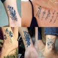 thumbnail image 5 of Los tatuajes duran 1-2 semanas, tatuaje temporal de 10 hojas, pegatinas de tatuaje para adultos, hombres, mujeres, niñas y niños, 5 of 5