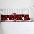 thumbnail image 5 of Christmas Deer King Size Comforter Set, Snowflake Cardinal Berry Leaf Plaid Snowflake Bedding for All Seasons, 4 Pcs Bed Set with 1Comforter (90"x106") ,1 Sheet(94"x116"), 2 Pillowcases (19"x35"), 5 of 7