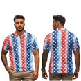 thumbnail image 3 of Aplkyhs Patriotic Star Matching Golf Shirts for Couple His and Hers Golf Shirts Matching Soft and Comfortable for Man Breathable Fabric Lightweight Suitable for Outdoor Sports, 3 of 6