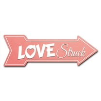 SignMission 8 x 24 in. Indoor & Outdoor Decor Direction Sticker Vinyl Wall Decals - Love Struck - 24 in.
